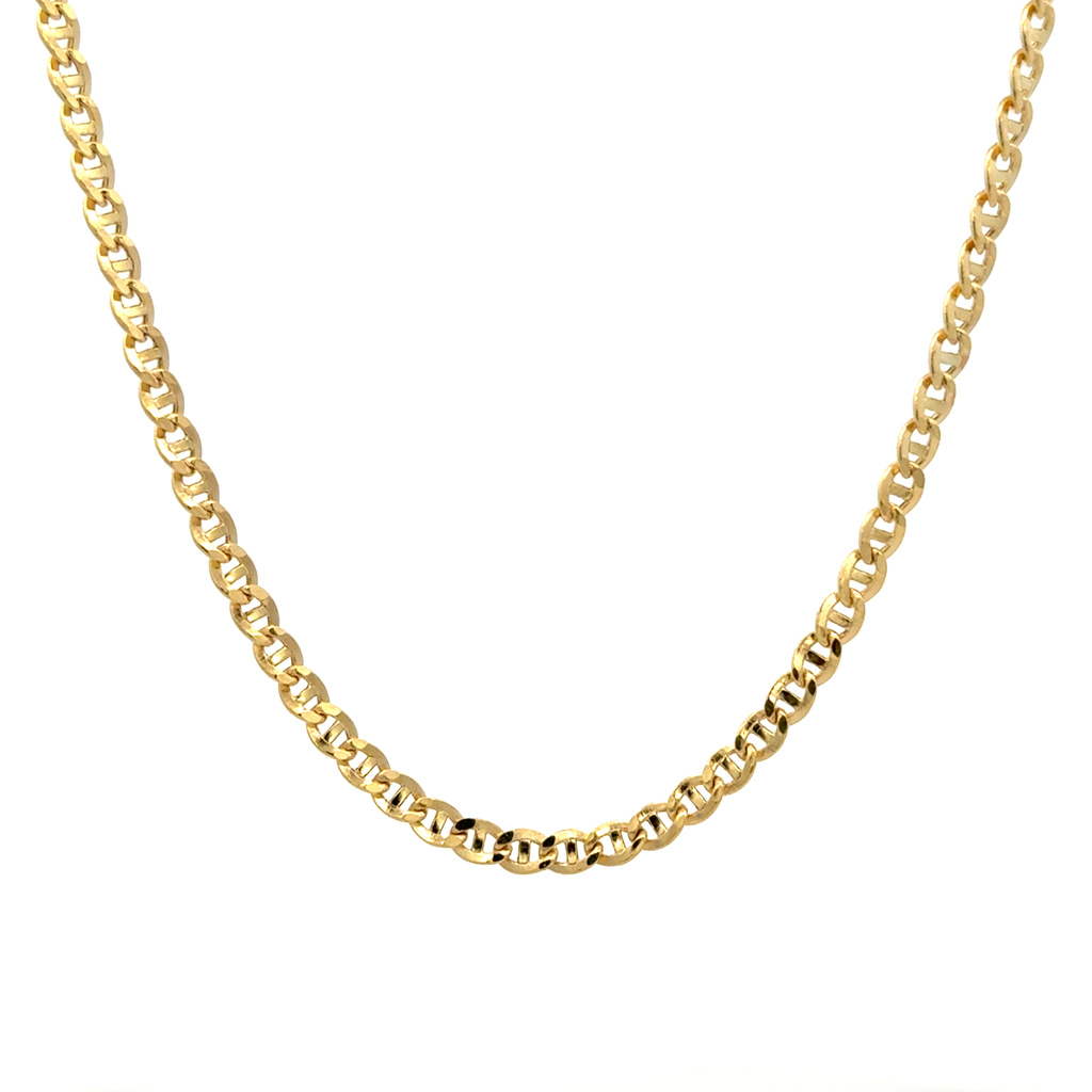 Žluté zlato řetízek PANCR STEG 2,5mm dutý